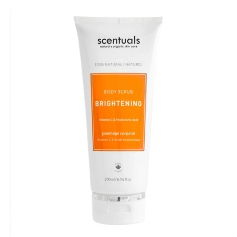 NWT Scentuals Brightening Body Scrub Vitamin C & Hyaluranic Acid 200ml/6.76fl oz